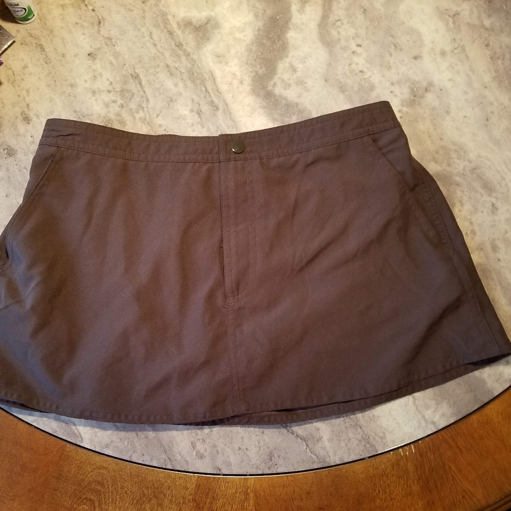 Croft & Barrow Brown Swim Skirt 10 EUC
